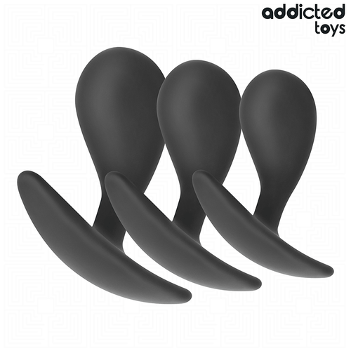 ADDICTED TOYS - SET OF 3 ANAL PLUG SILICONE MODEL 3