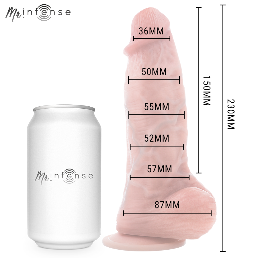 MR INTENSE - MEDIUM SPENCER SILICONE DILDO 23 CM -Ø- 5.7 CM